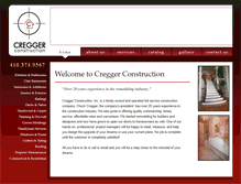 Tablet Screenshot of creggerconstruction.com